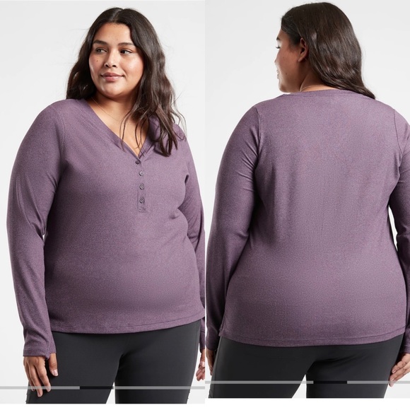 EUC uptempo ribbed Henley top - Picture 3 of 9